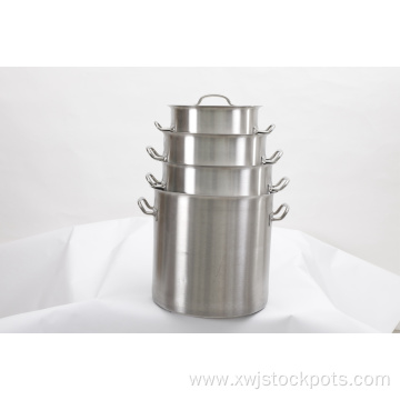 High-quality stainless steel soup pot with lid